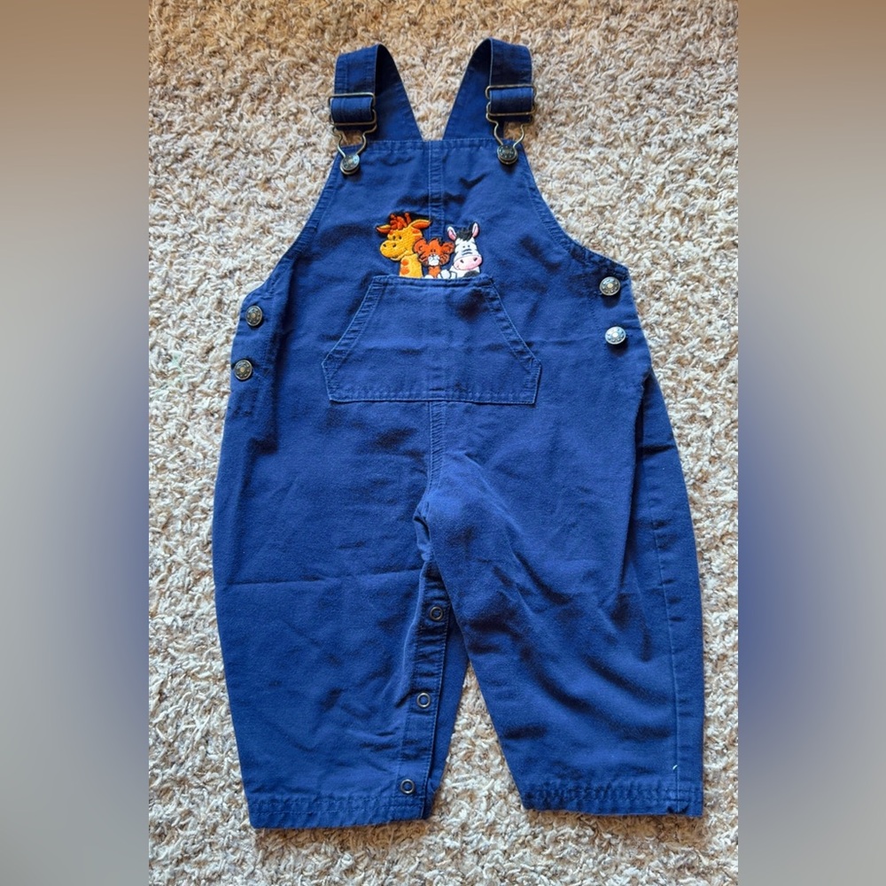 Vintage 12m Small Steps animal overalls